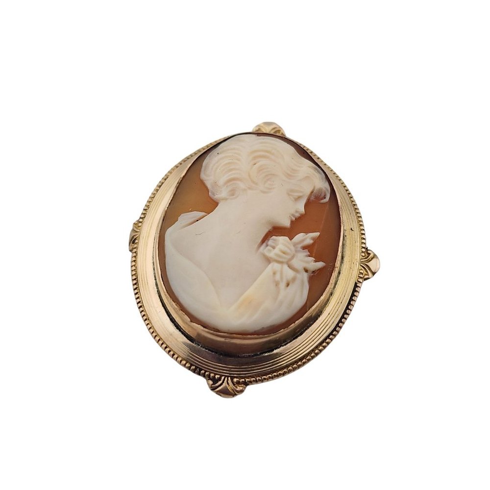 Vintage Beautifully Carved Cameo Brooch (A3267)